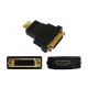 Przejściówka adapter HDMI in (wtyk) - DVI D out (gniazdo)  V53
